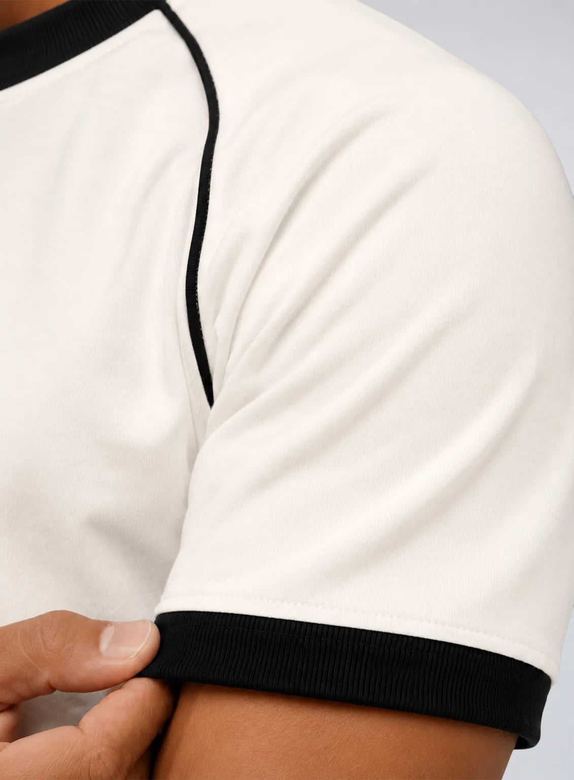 Ringer T-Shirt – White & Liner Black