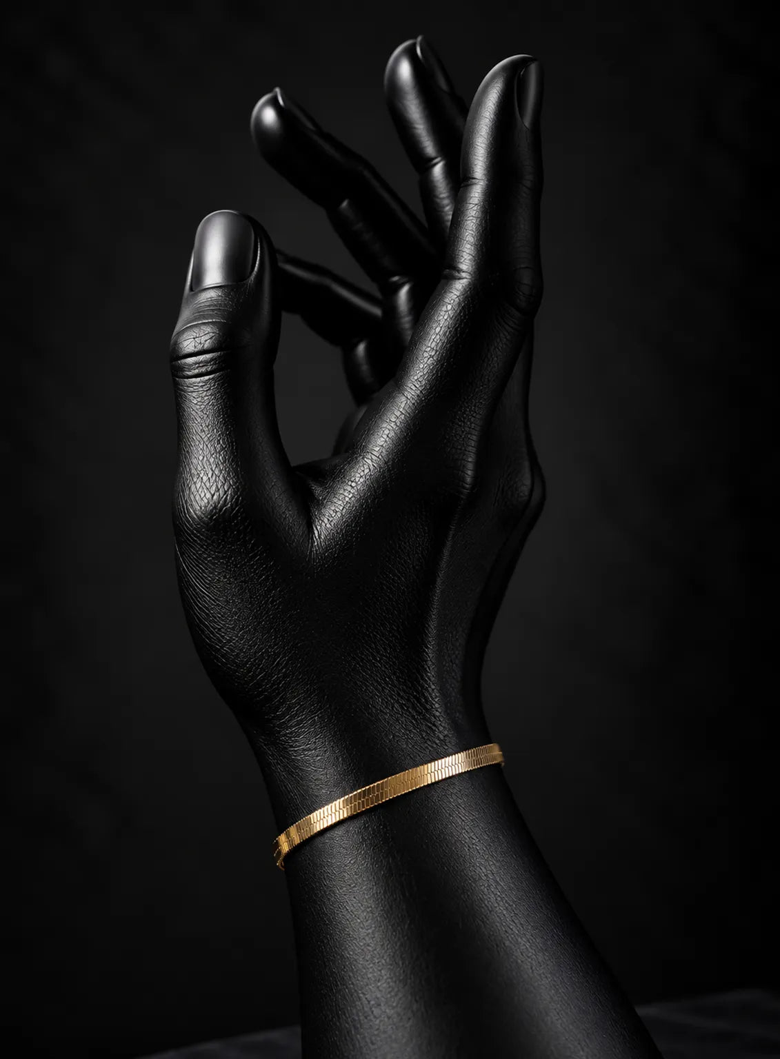 Gold Herringbone Bracelet
