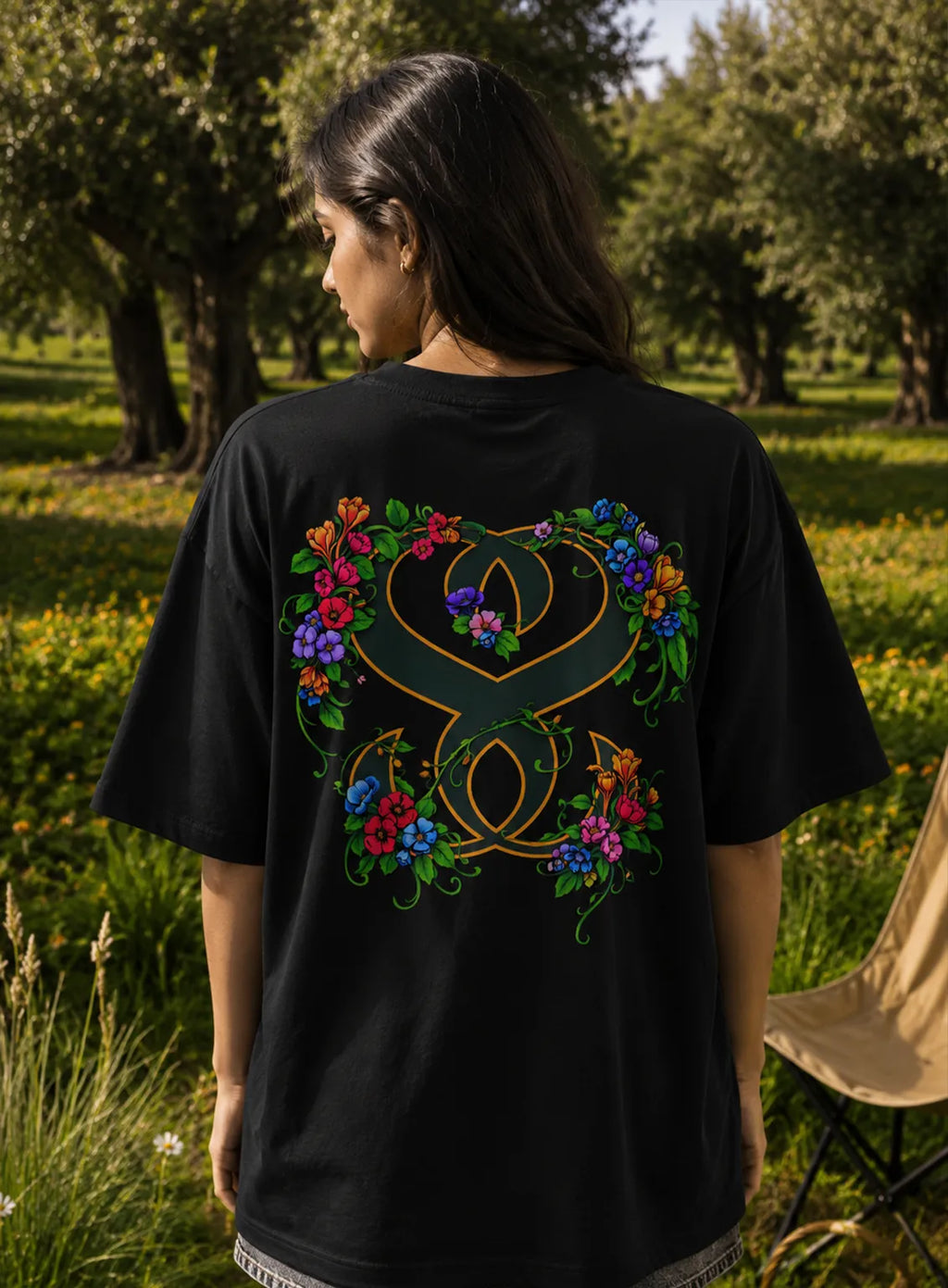 Floral Monogram T-shirt
