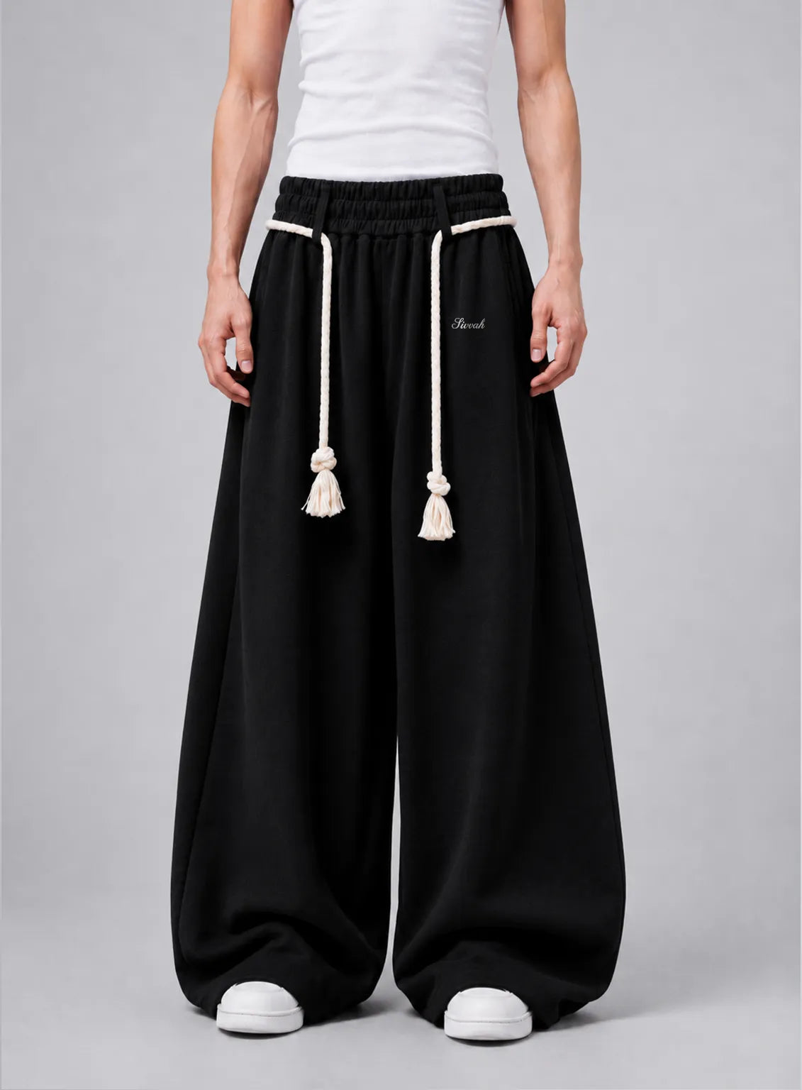 Signature Rope Sweatpants - Black (Pre-launch)