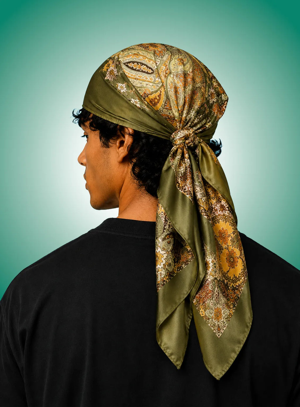 Green Paisley Scarf