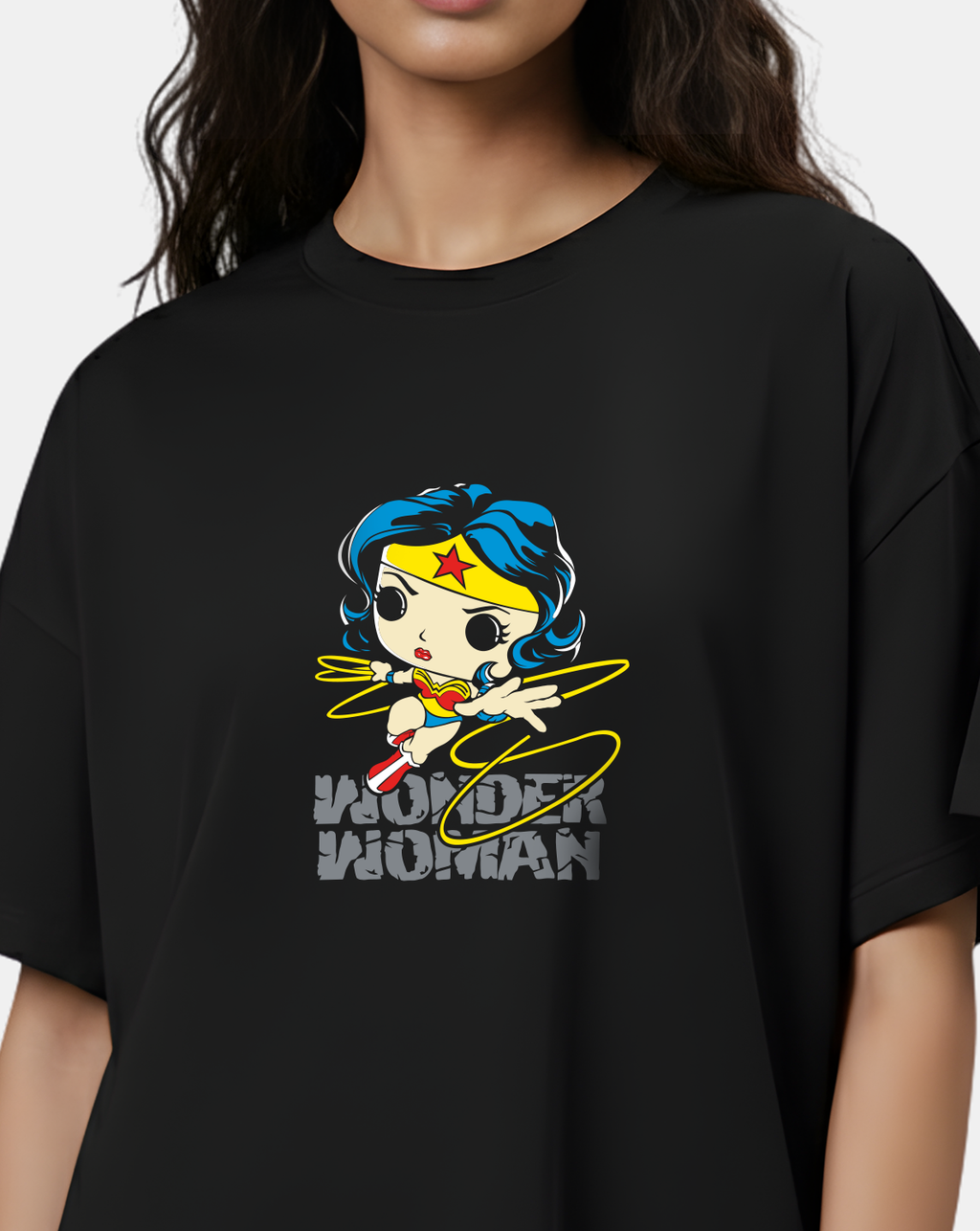 Wonder Woman – Chibi Power Oversized Tee