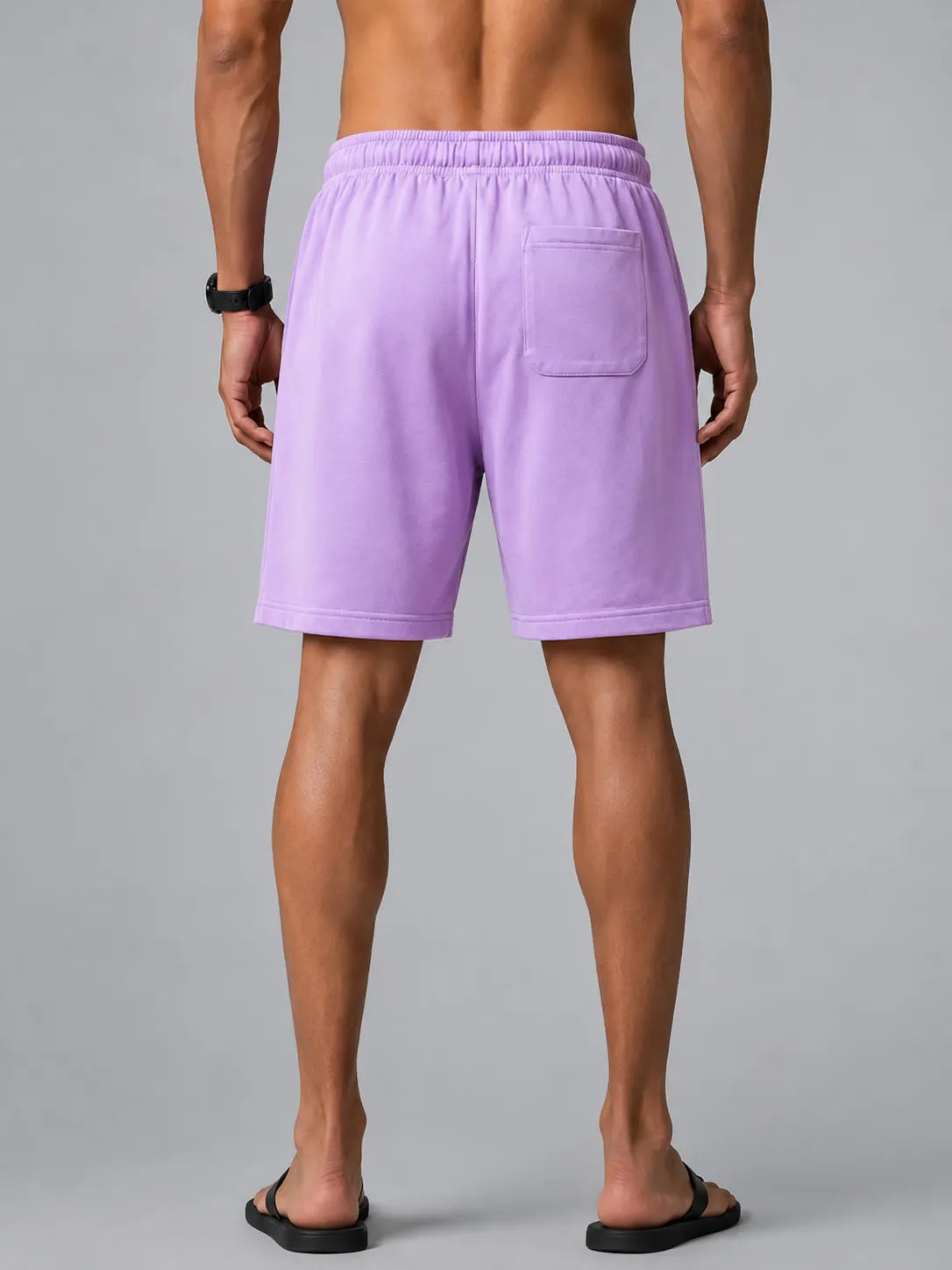 Relaxed Zip Shorts – Lavender