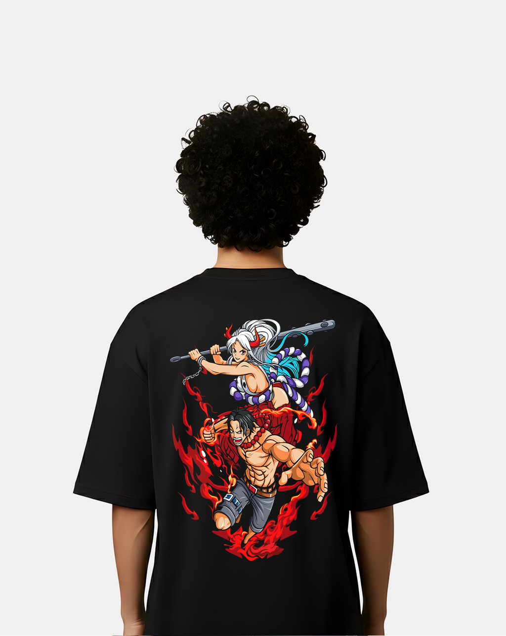 One Piece Duo Firestorm – Oversized T-Shirt