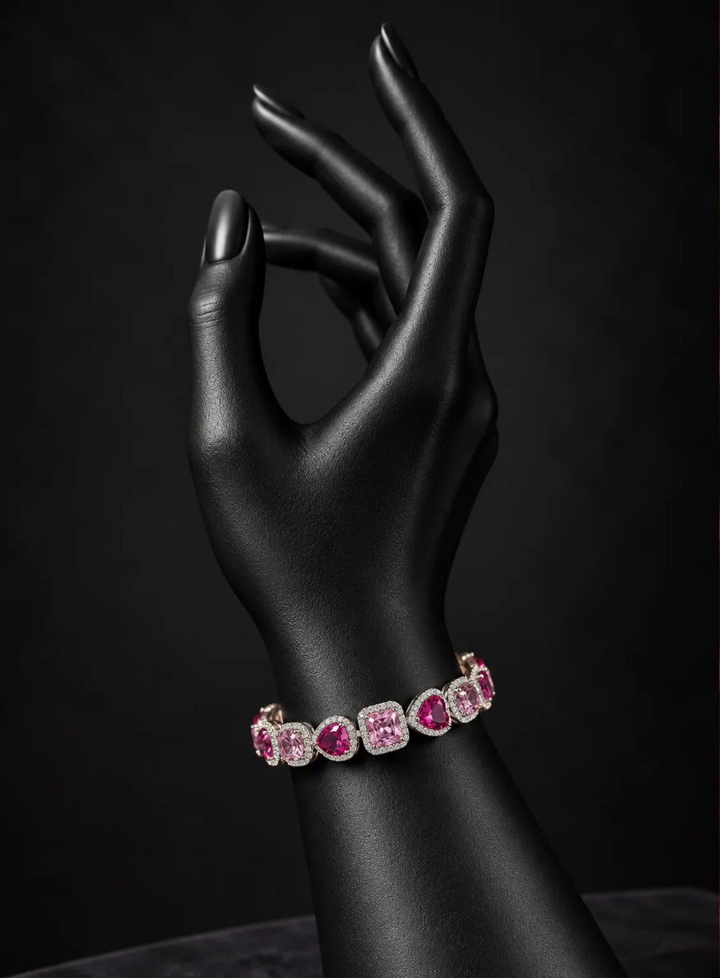 Pink Majesty Halo Bracelet