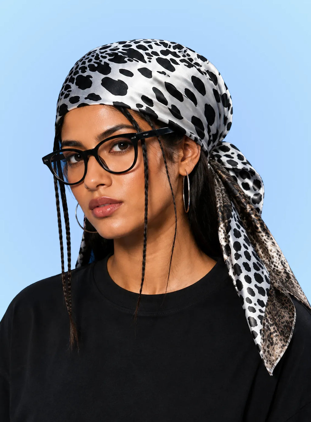 Leopard Noir Scarf