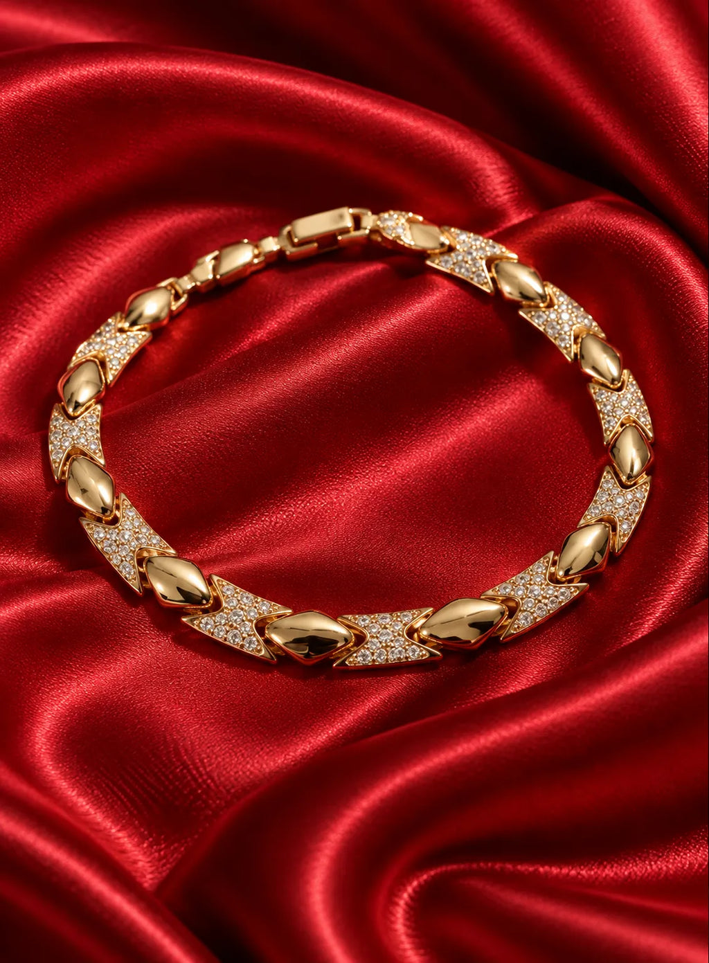 Imperial Link Crystal Bracelet