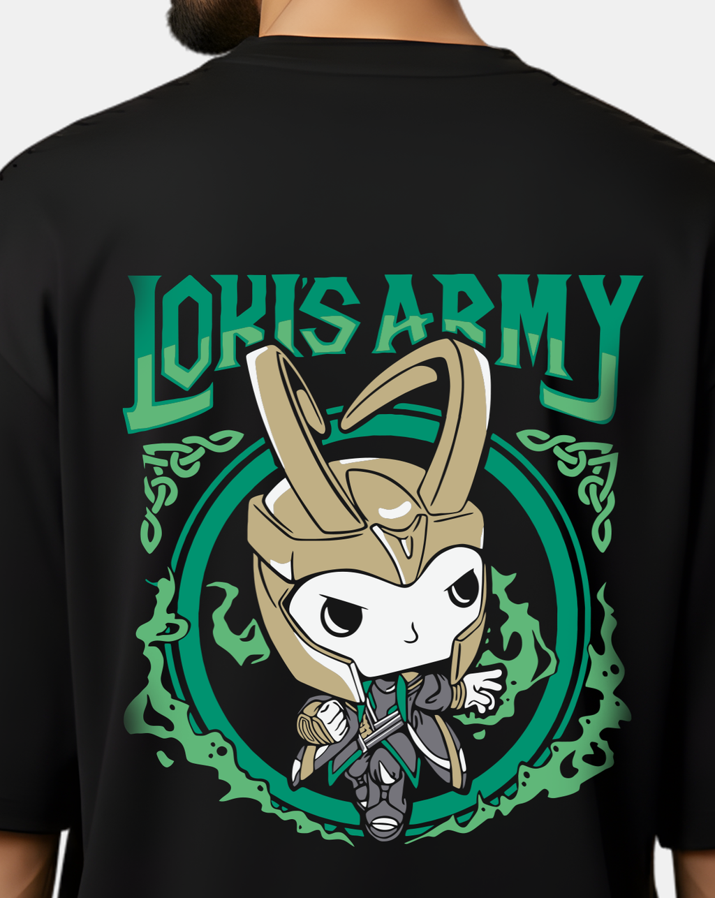LOKI'S ARMY – Cartoon Mischief Edition Oversized Tee