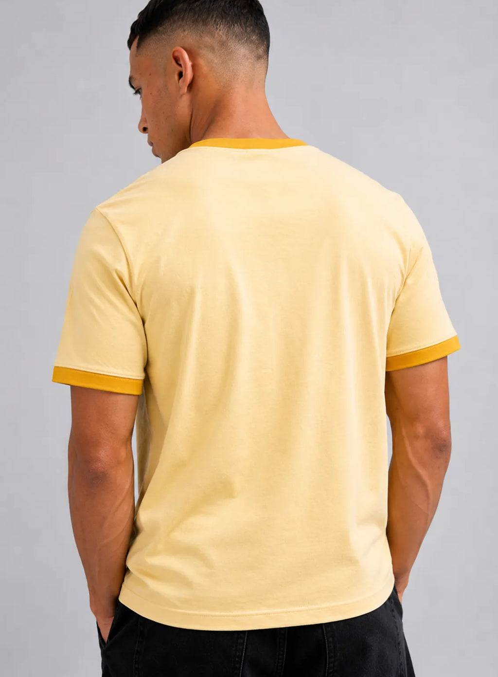 Ringer T-Shirt – Butter Yellow & Mustard