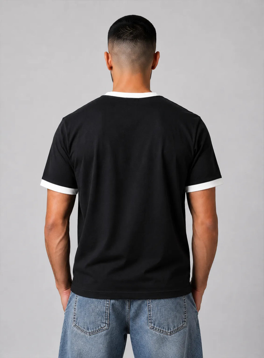 Ringer T-Shirt – Black & White
