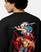 One Piece Duo Firestorm – Oversized T-Shirt