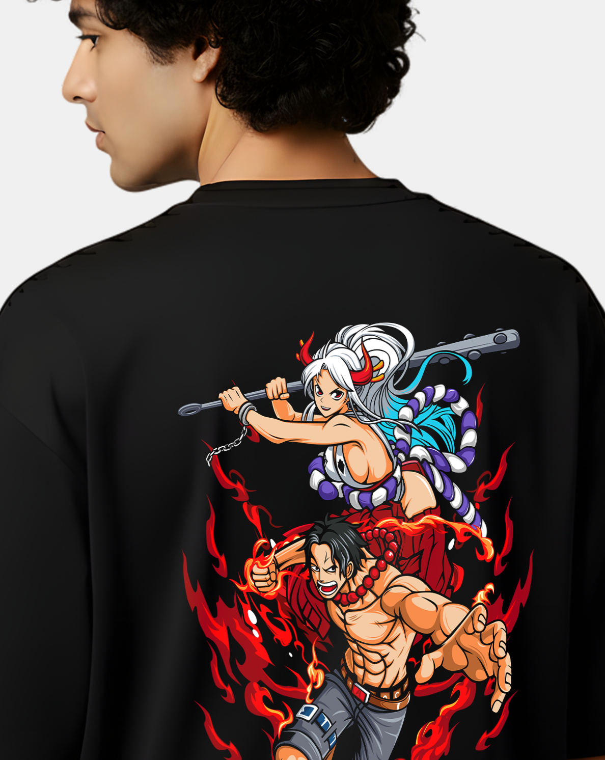 One Piece Duo Firestorm – Oversized T-Shirt