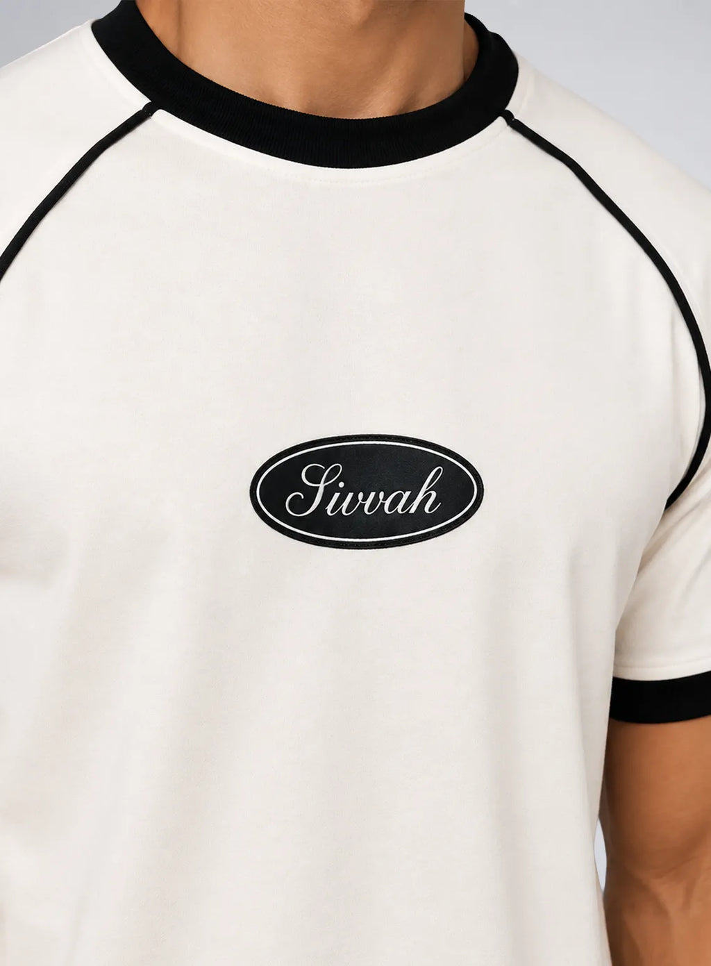 Ringer T-Shirt – White & Liner Black