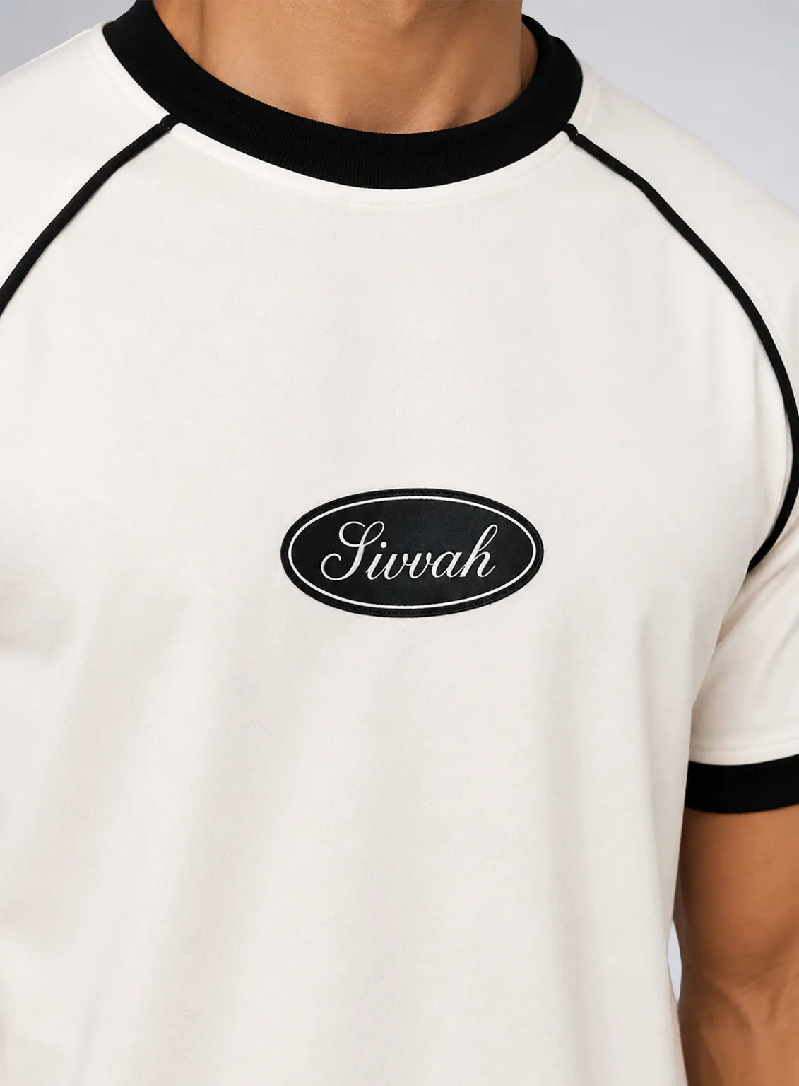 Ringer T-Shirt – White & Liner Black