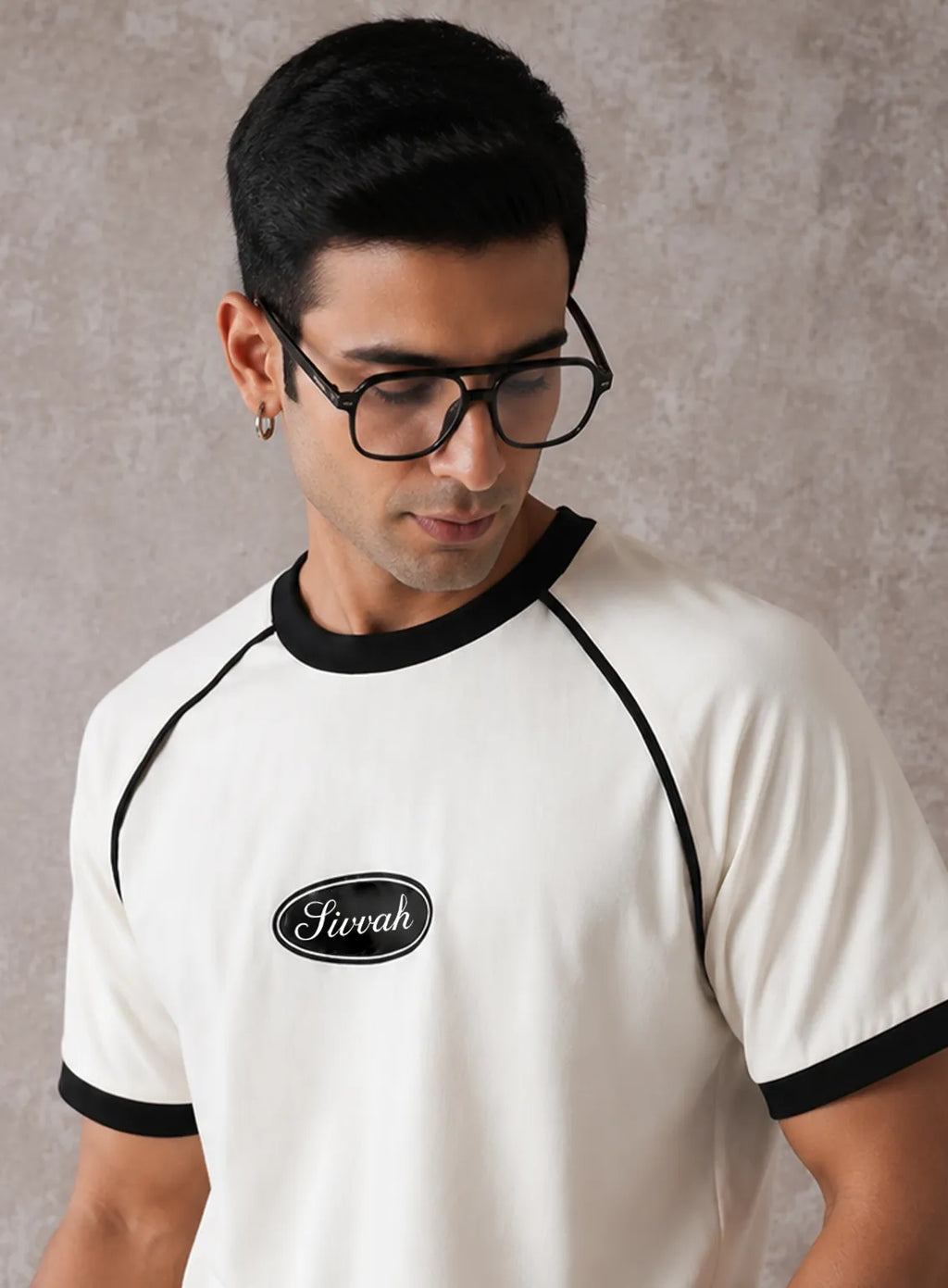 Ringer T-Shirt – White & Liner Black