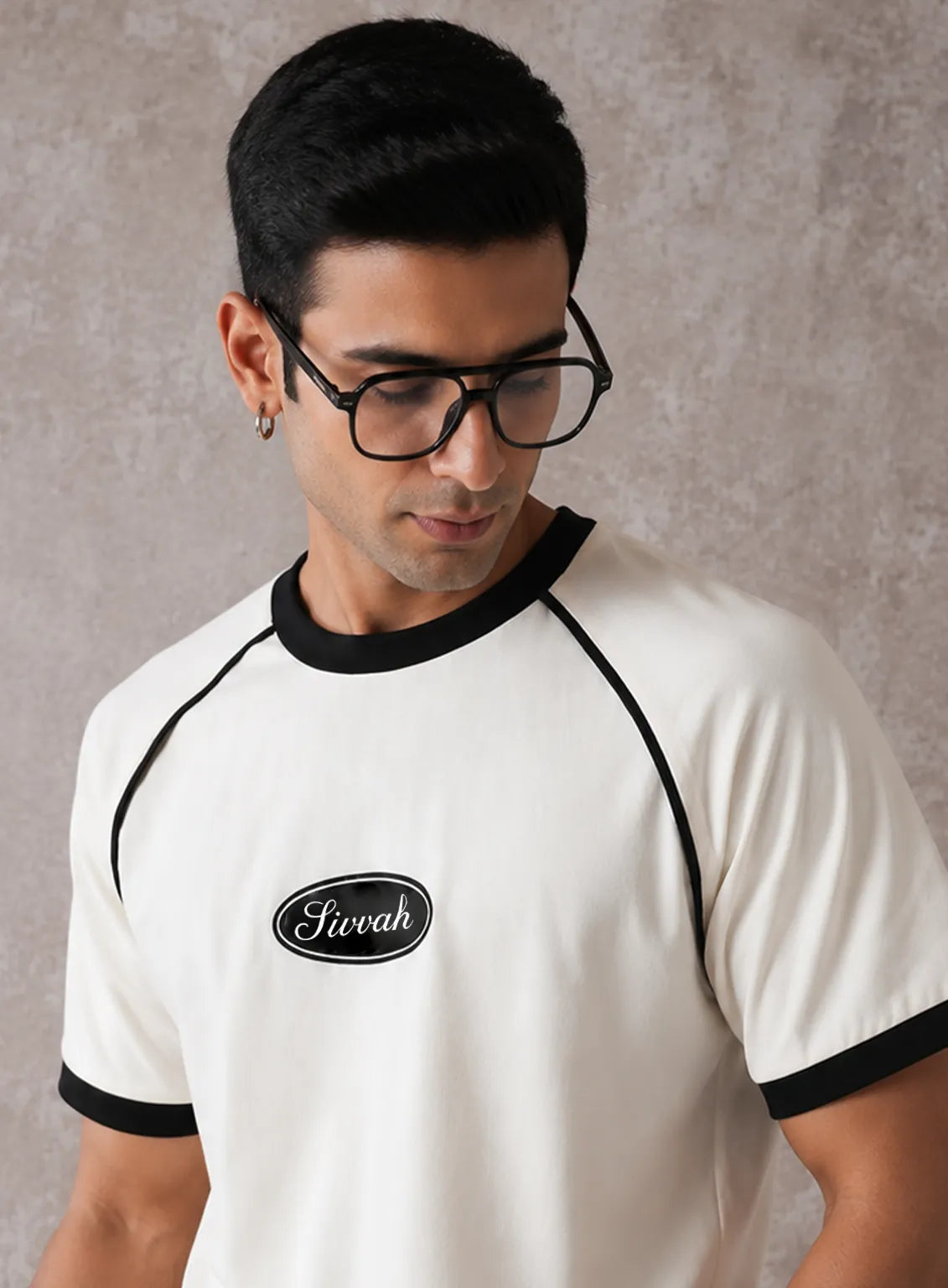 Ringer T-Shirt – White & Liner Black
