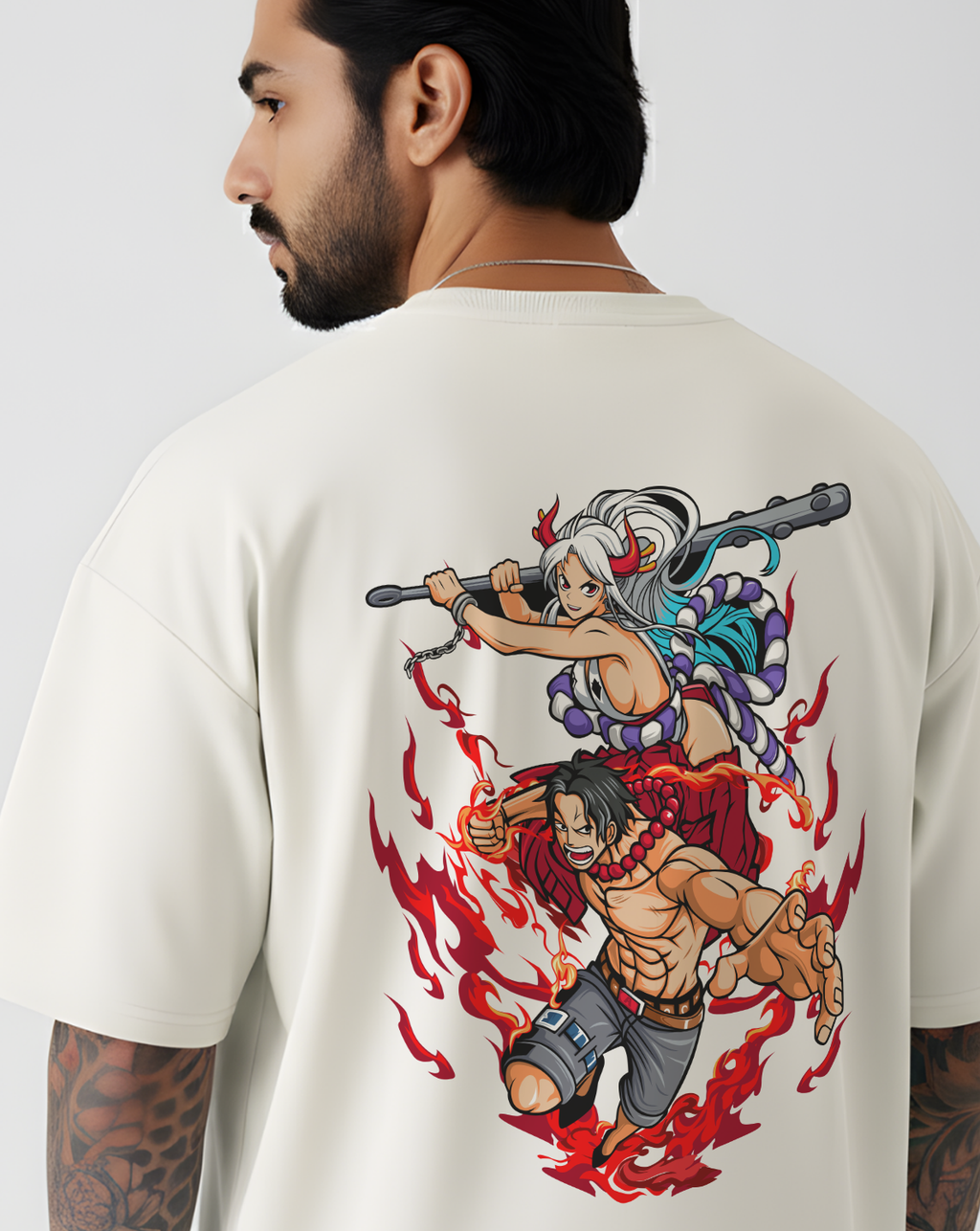 One Piece Ace & Yamato Duo – Oversized T-Shirt