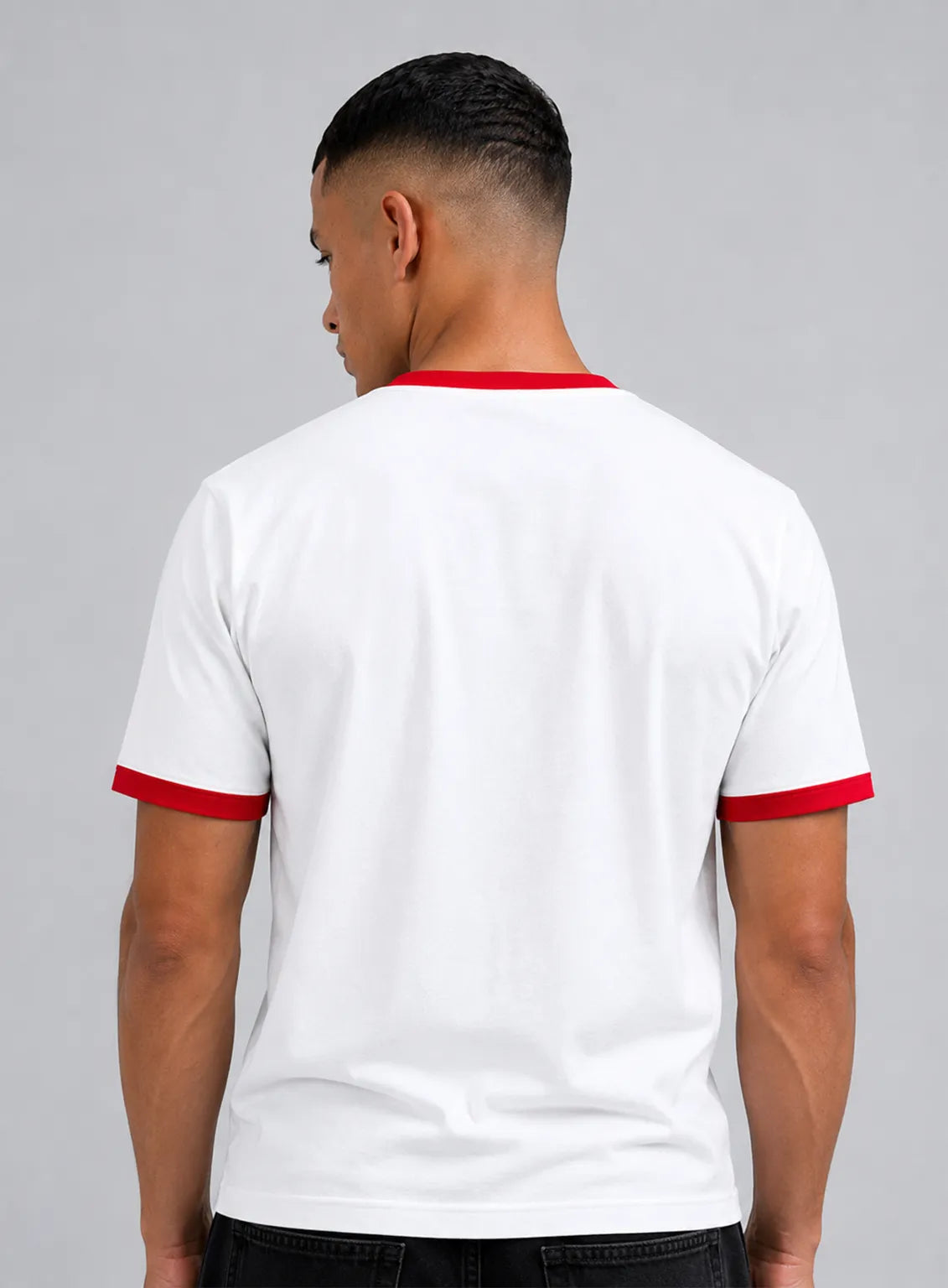Ringer T-Shirt – White & Red