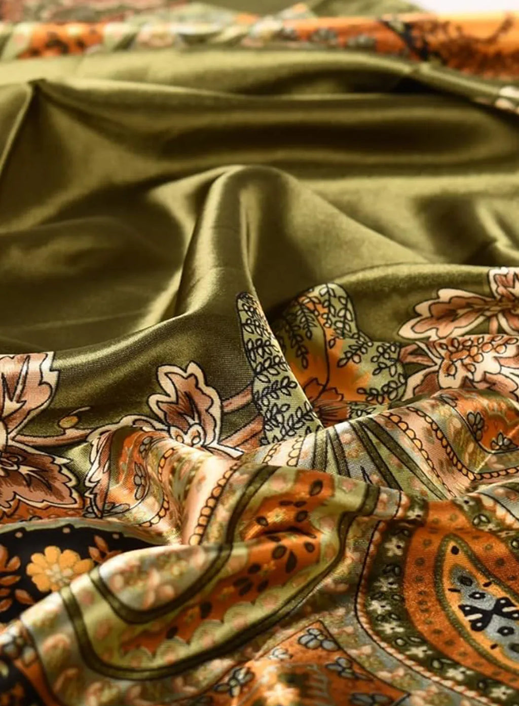 Green Paisley Scarf