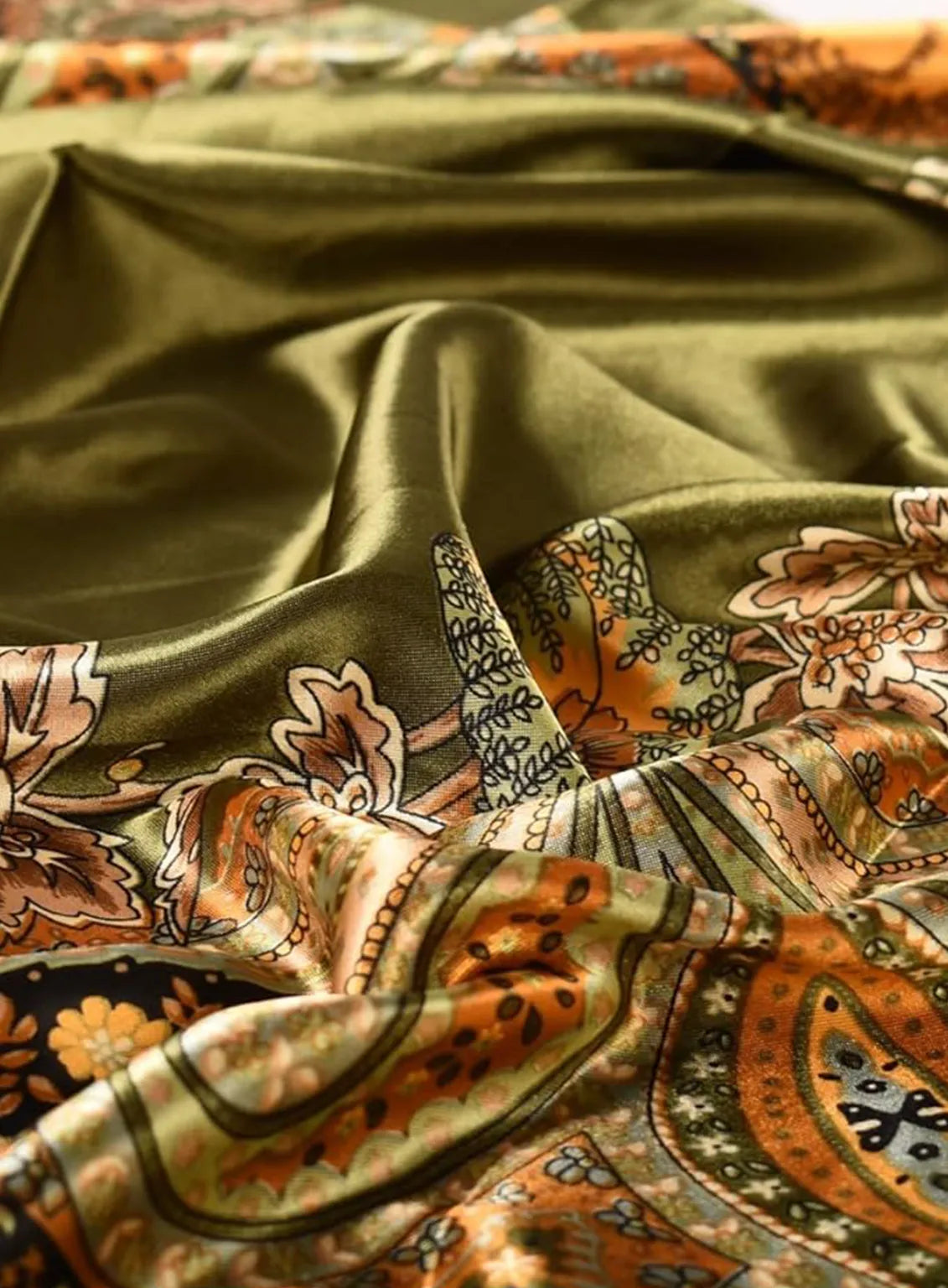 Green Paisley Scarf