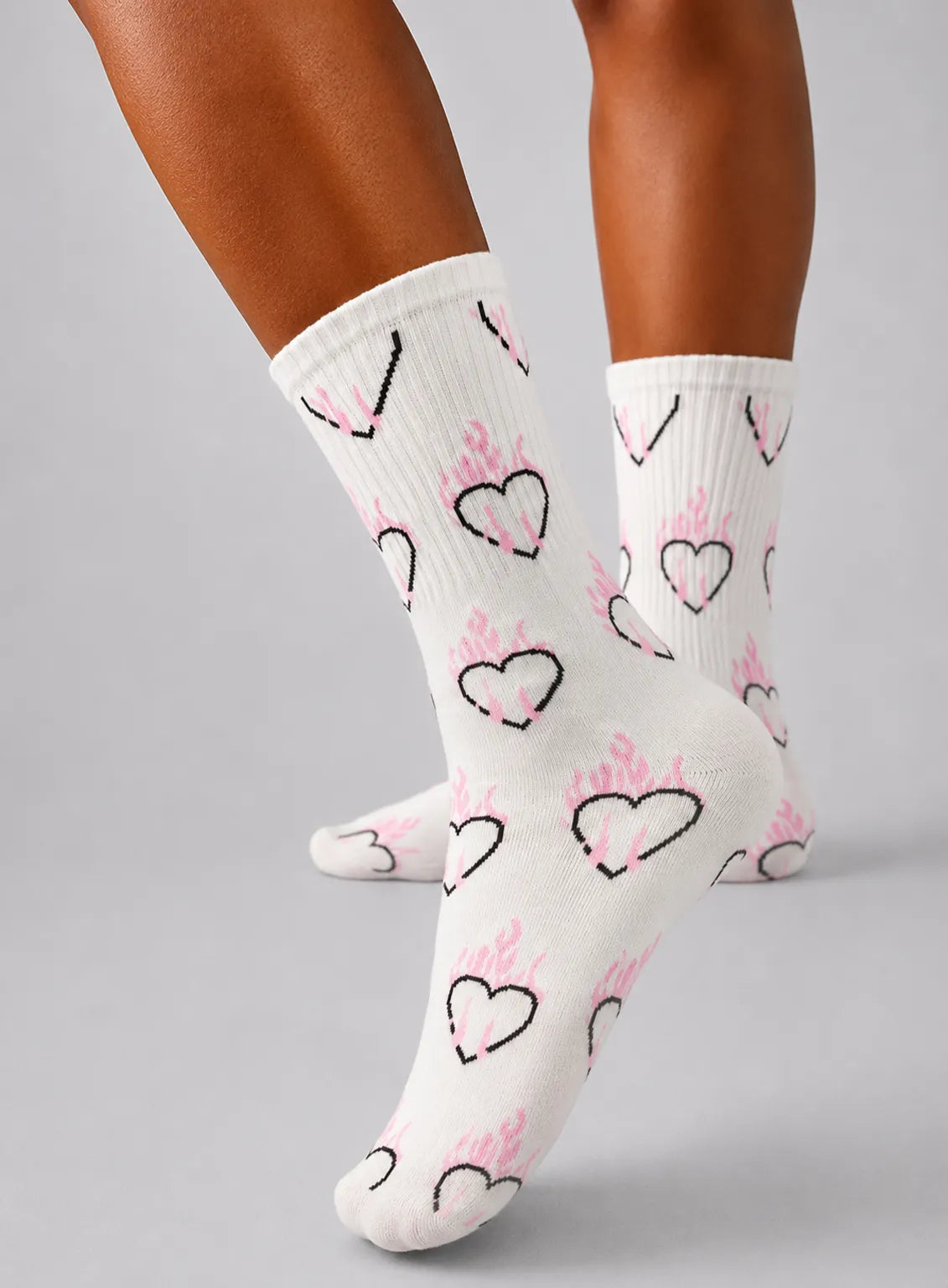 Love & Flame Crew Socks • Pack of 5