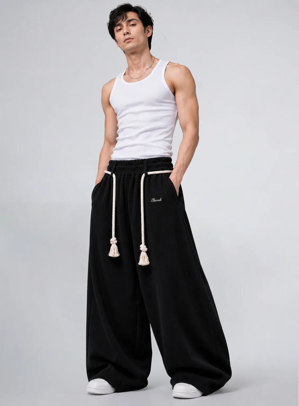 Signature Rope Sweatpants - Black (Pre-launch)