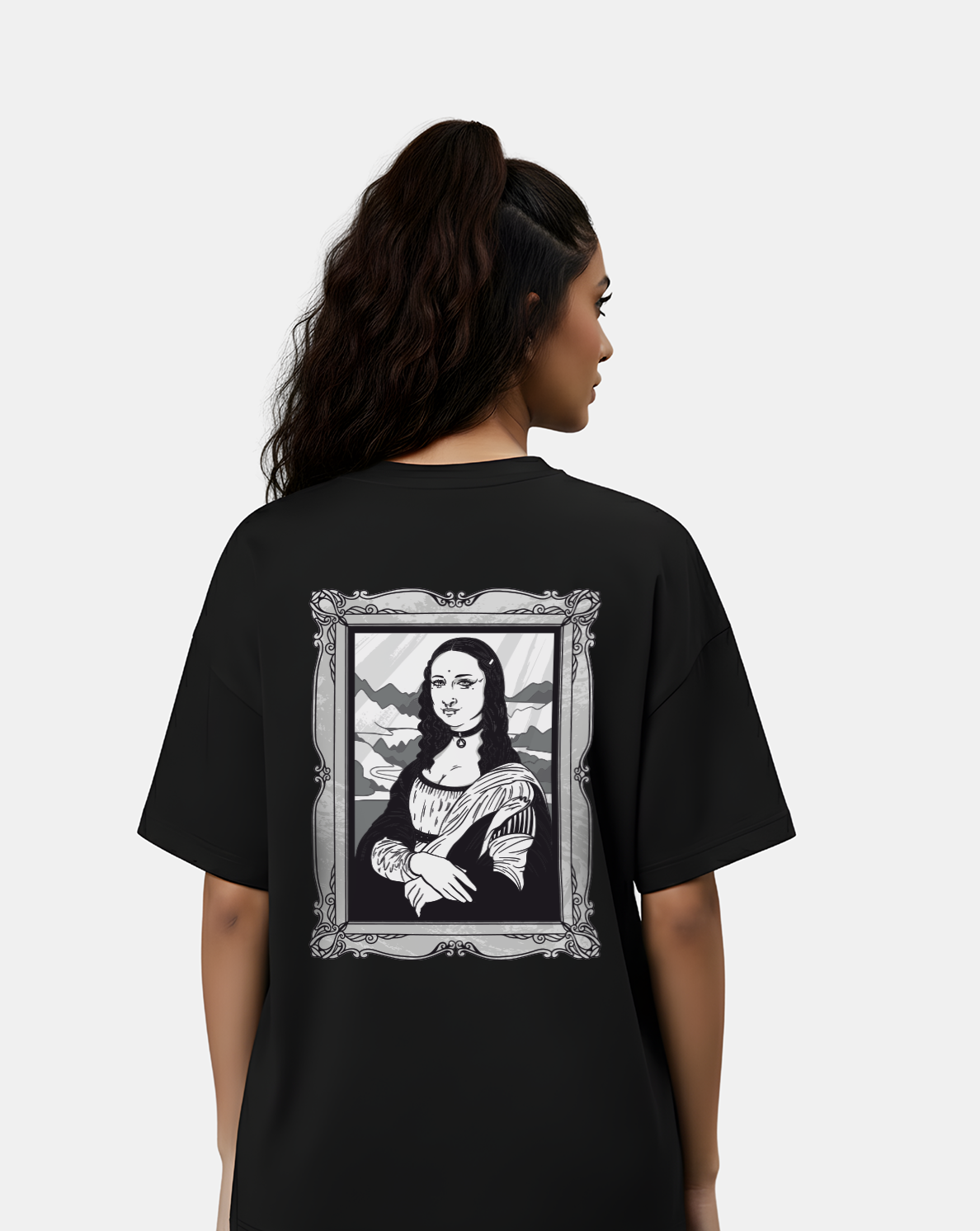 Mona Lisa – Classic Art Oversized Tee