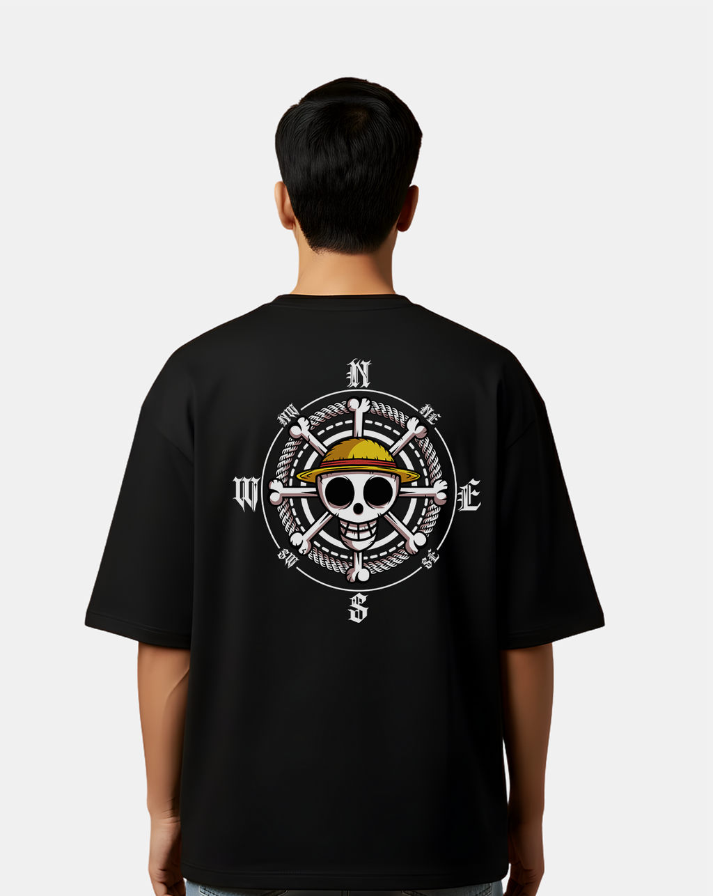 Straw Hat Compass – Oversized T-Shirt