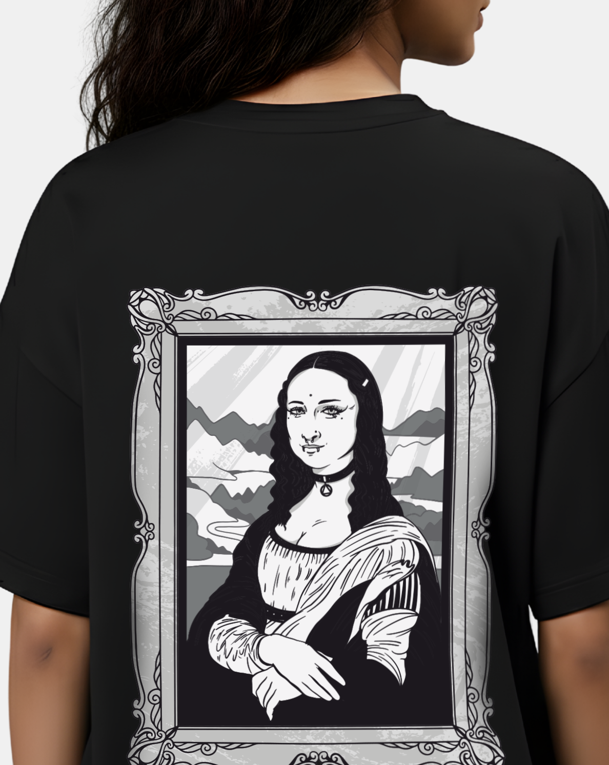 Mona Lisa – Classic Art Oversized Tee
