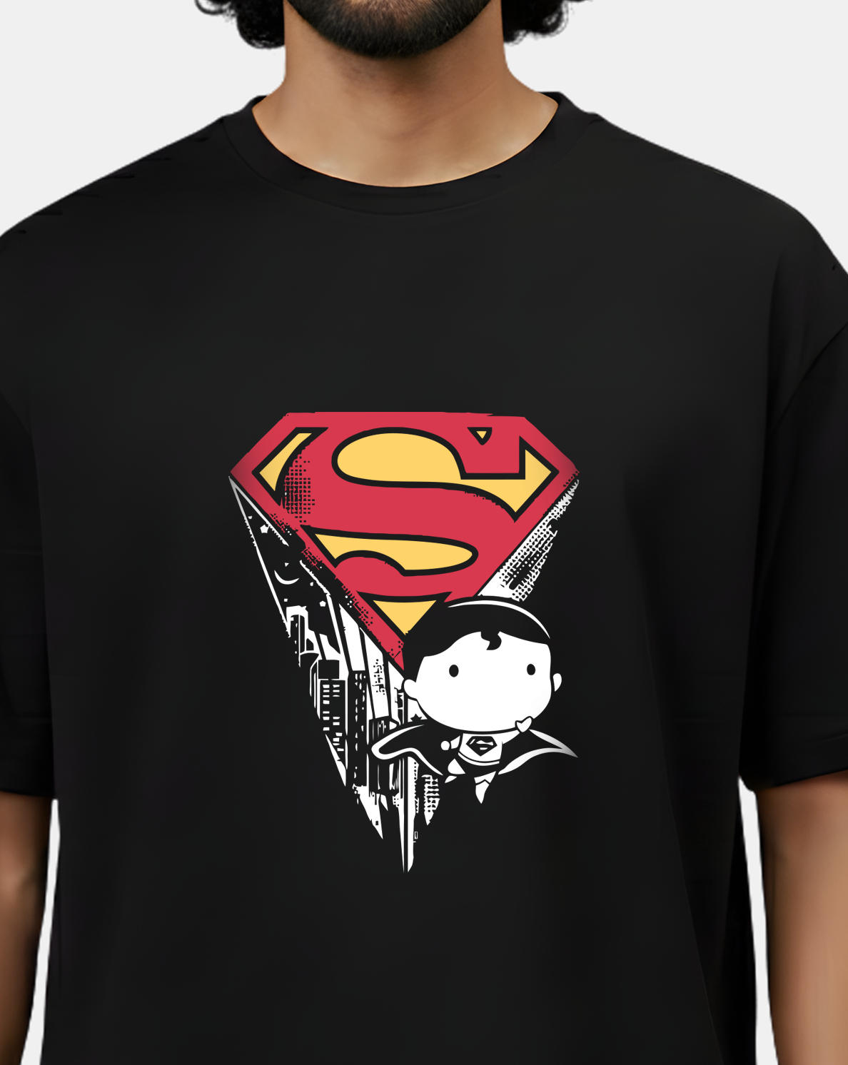 Mini Superman – Shield of Hope Oversized Tee