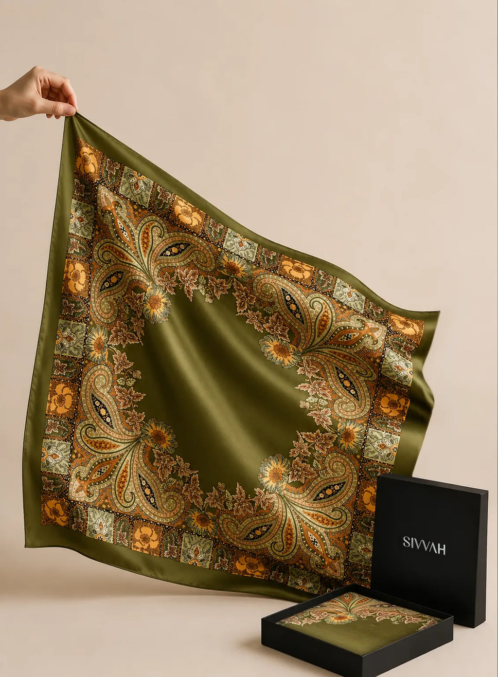 Green Paisley Scarf