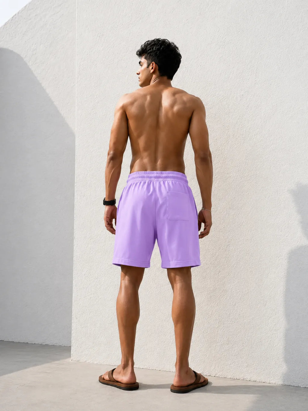 Relaxed Zip Shorts – Lavender