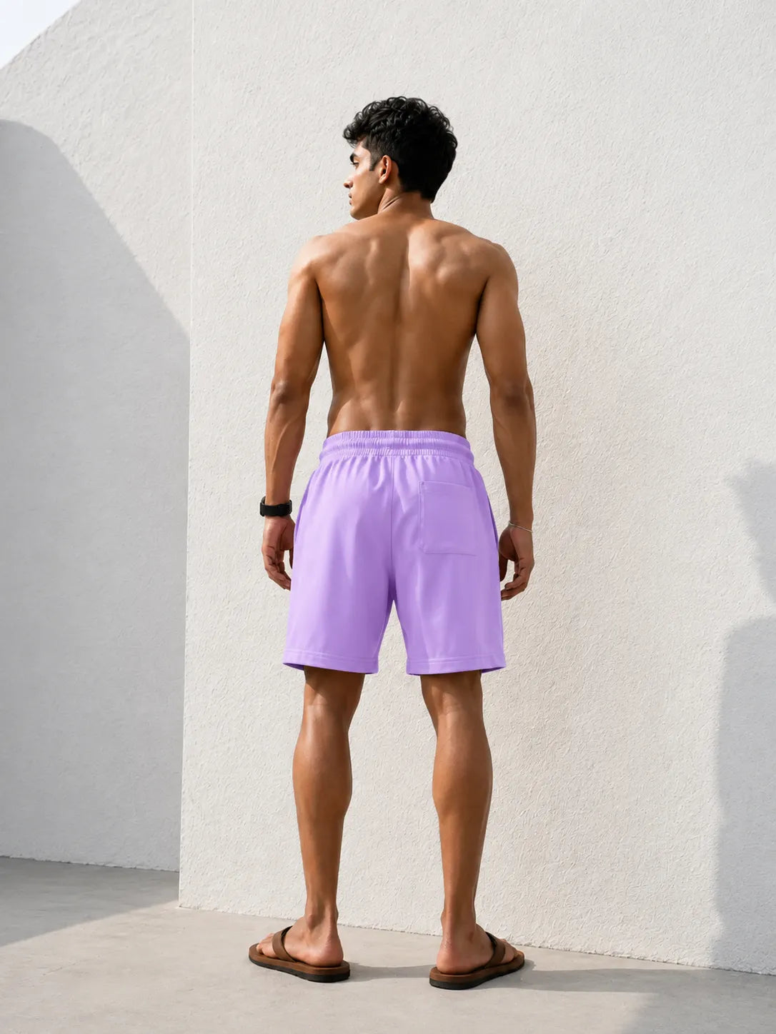 Relaxed Zip Shorts – Lavender
