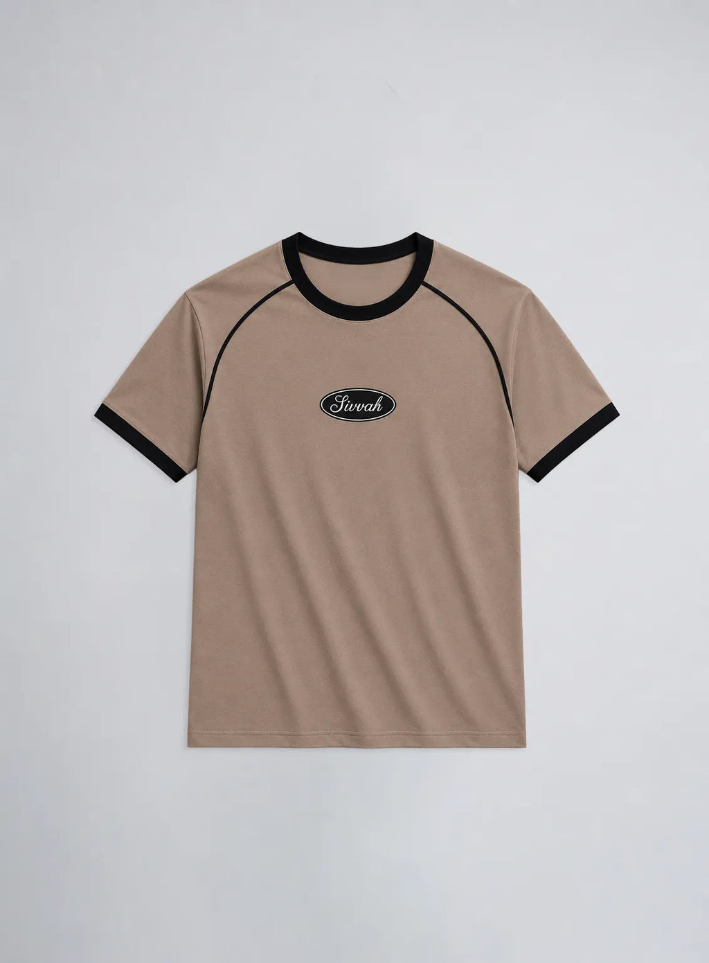 Raglan Ringer T-Shirt – Sand & Liner Black