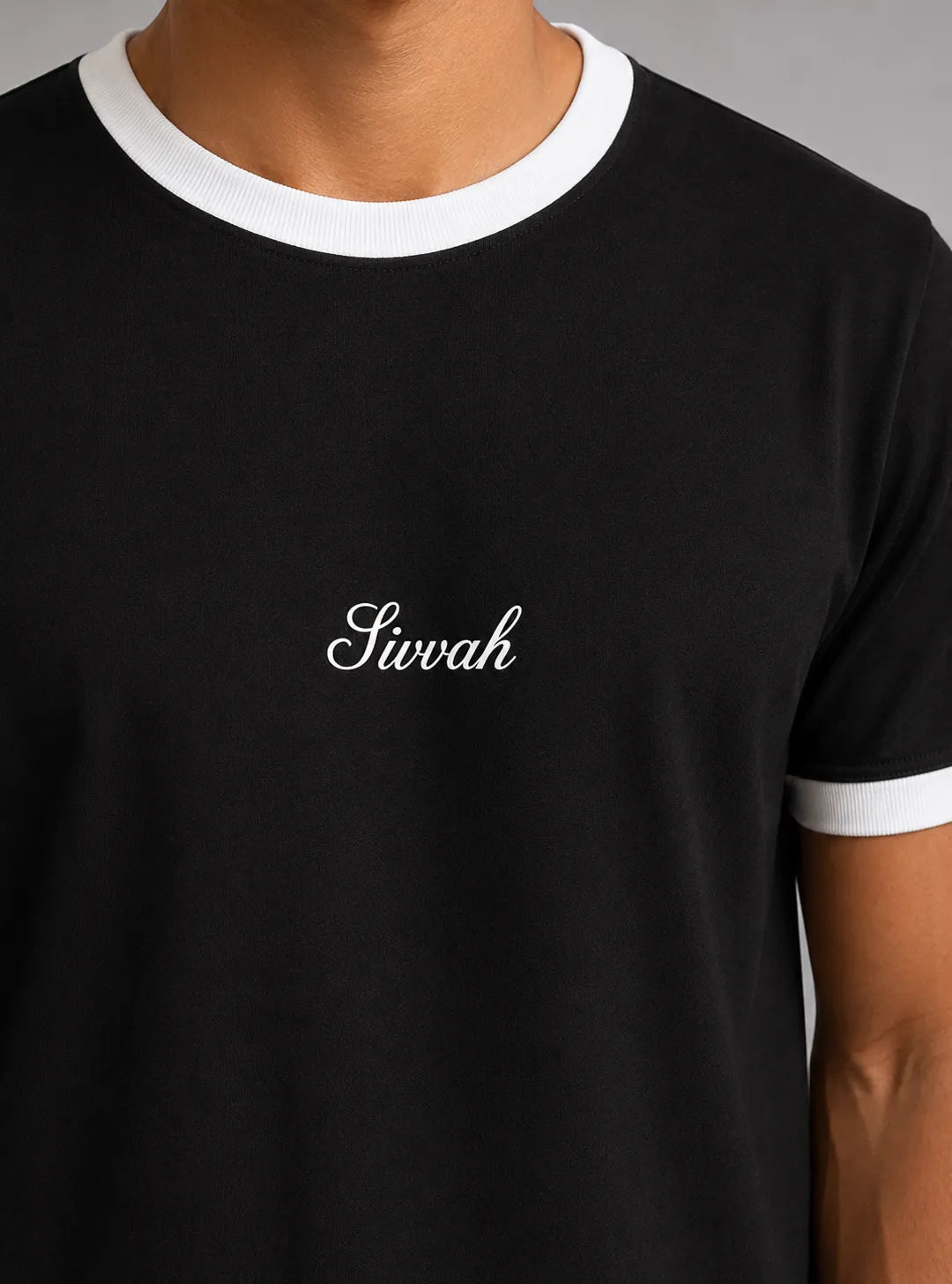 Ringer T-Shirt – Black & White