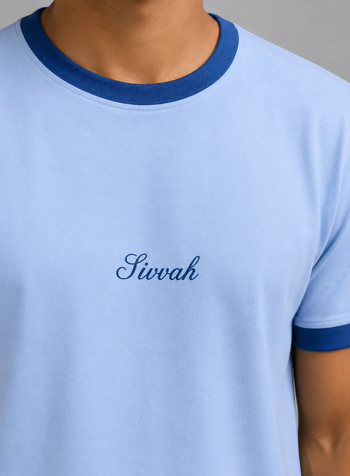 Ringer T-Shirt – Sky & Royal Blue