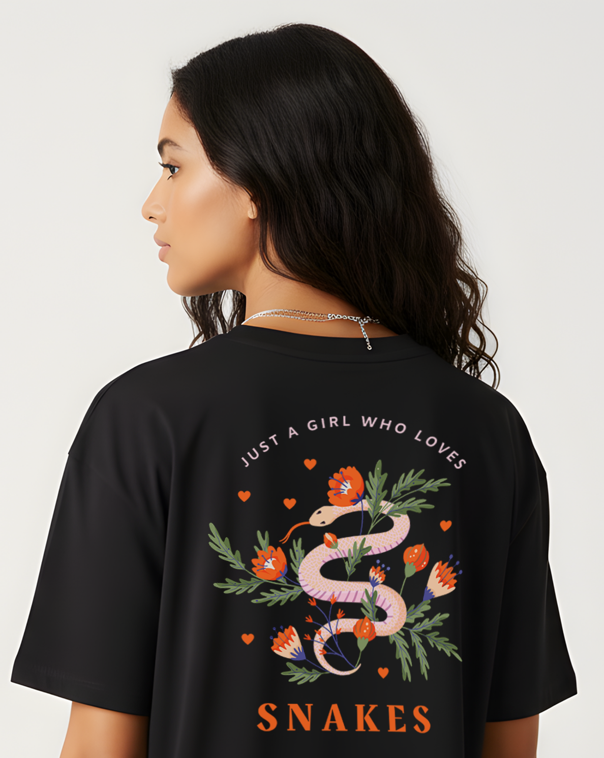 Serpent Bloom Oversized T-Shirt