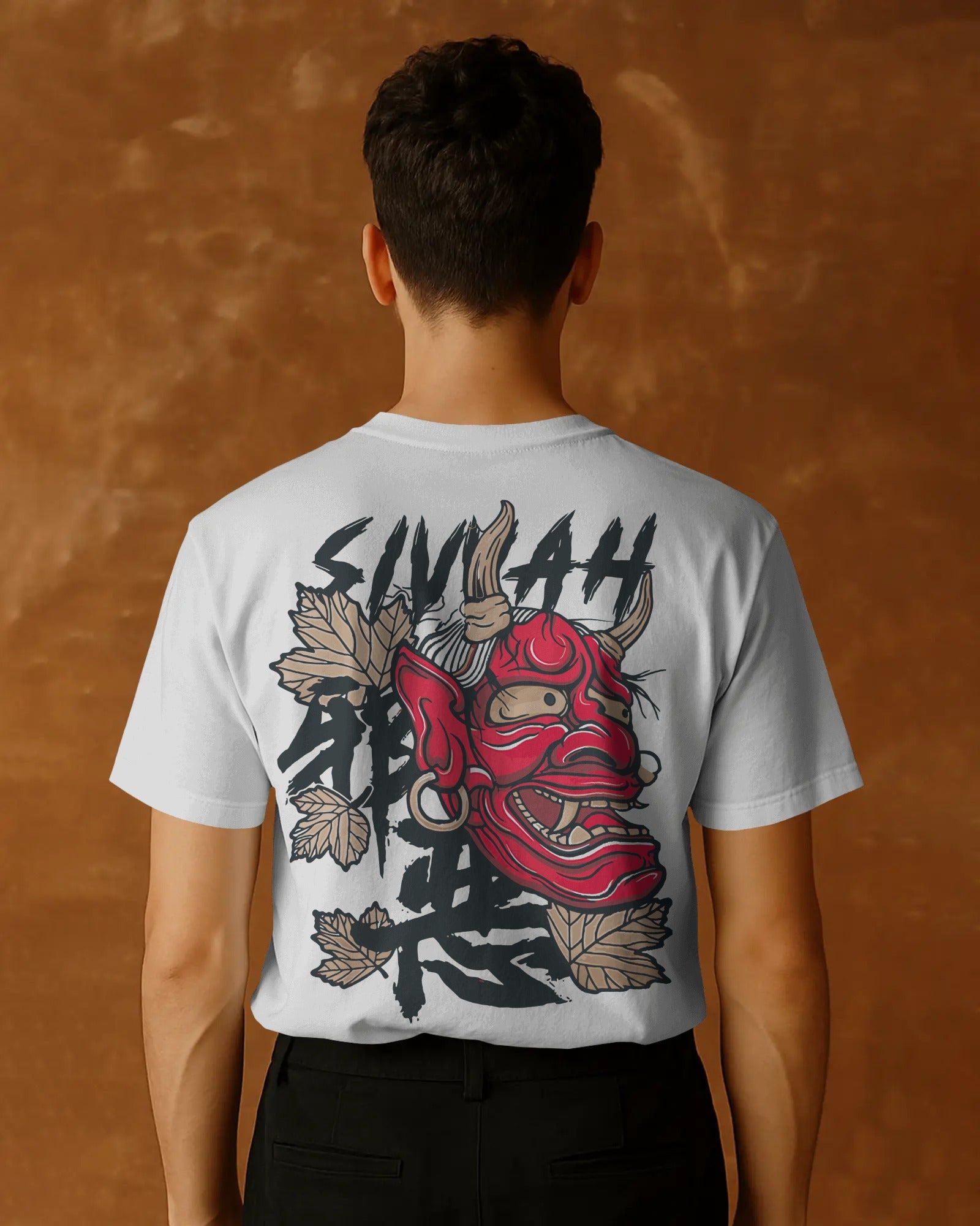 SIVVAH Oni Mask Oversized T-Shirt