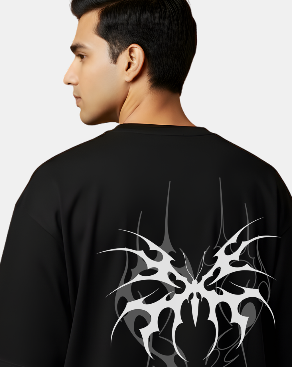 Ghost Wing Crest – Dark Gothic Graphic Tee
