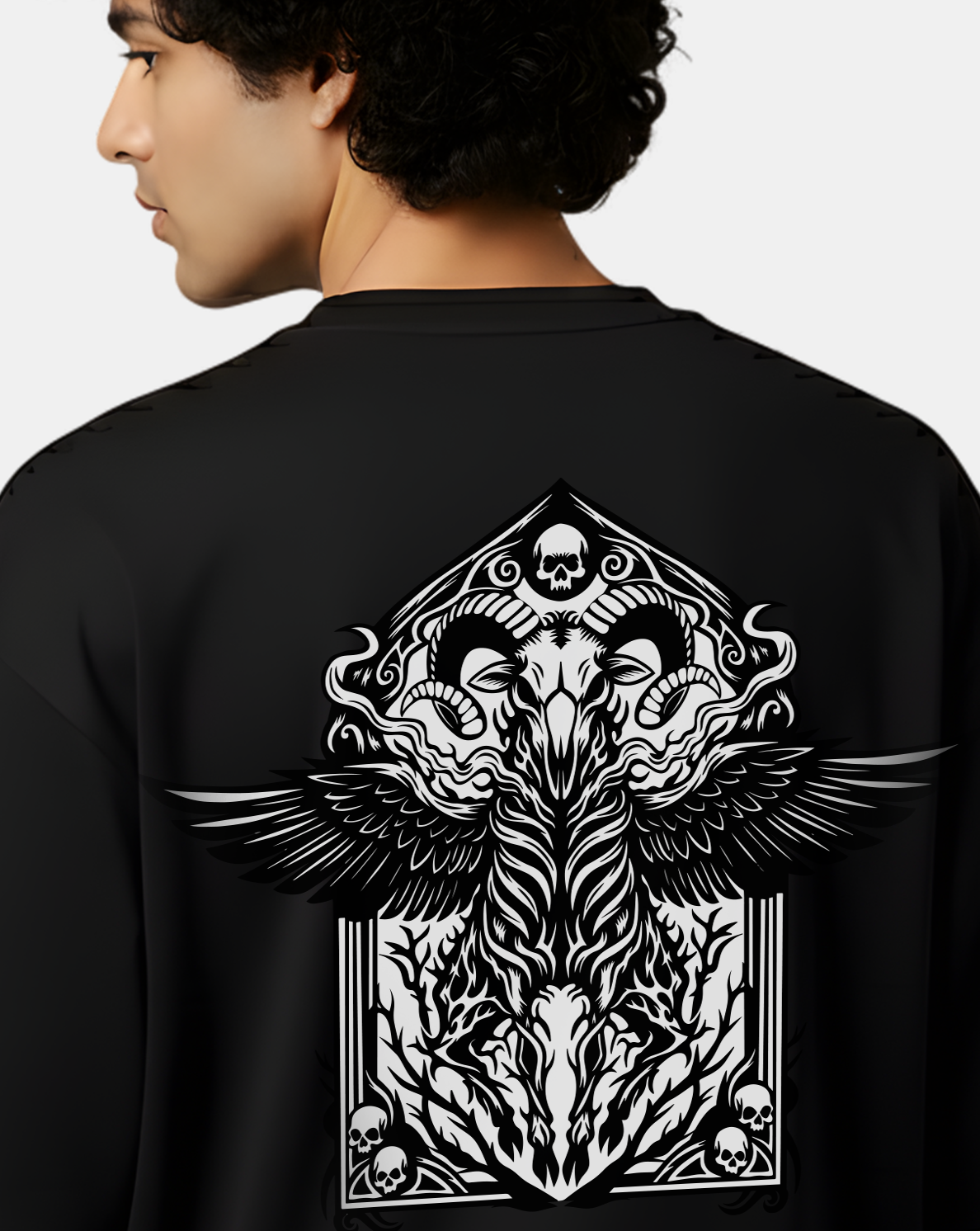 Dark Seraph — Shadow Emblem Oversized Tee