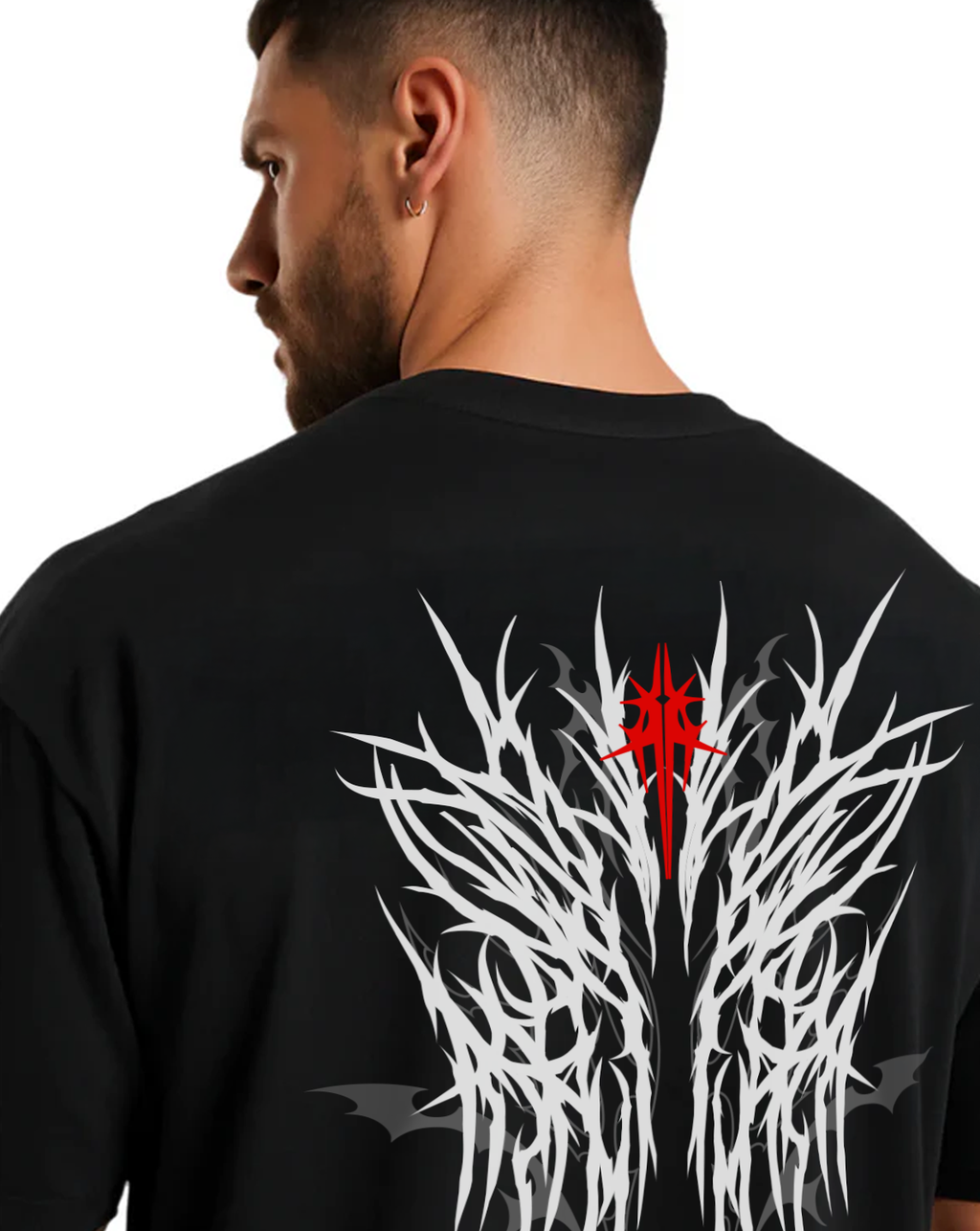 Bloodthorn Crest – Dark Gothic Graphic Tee