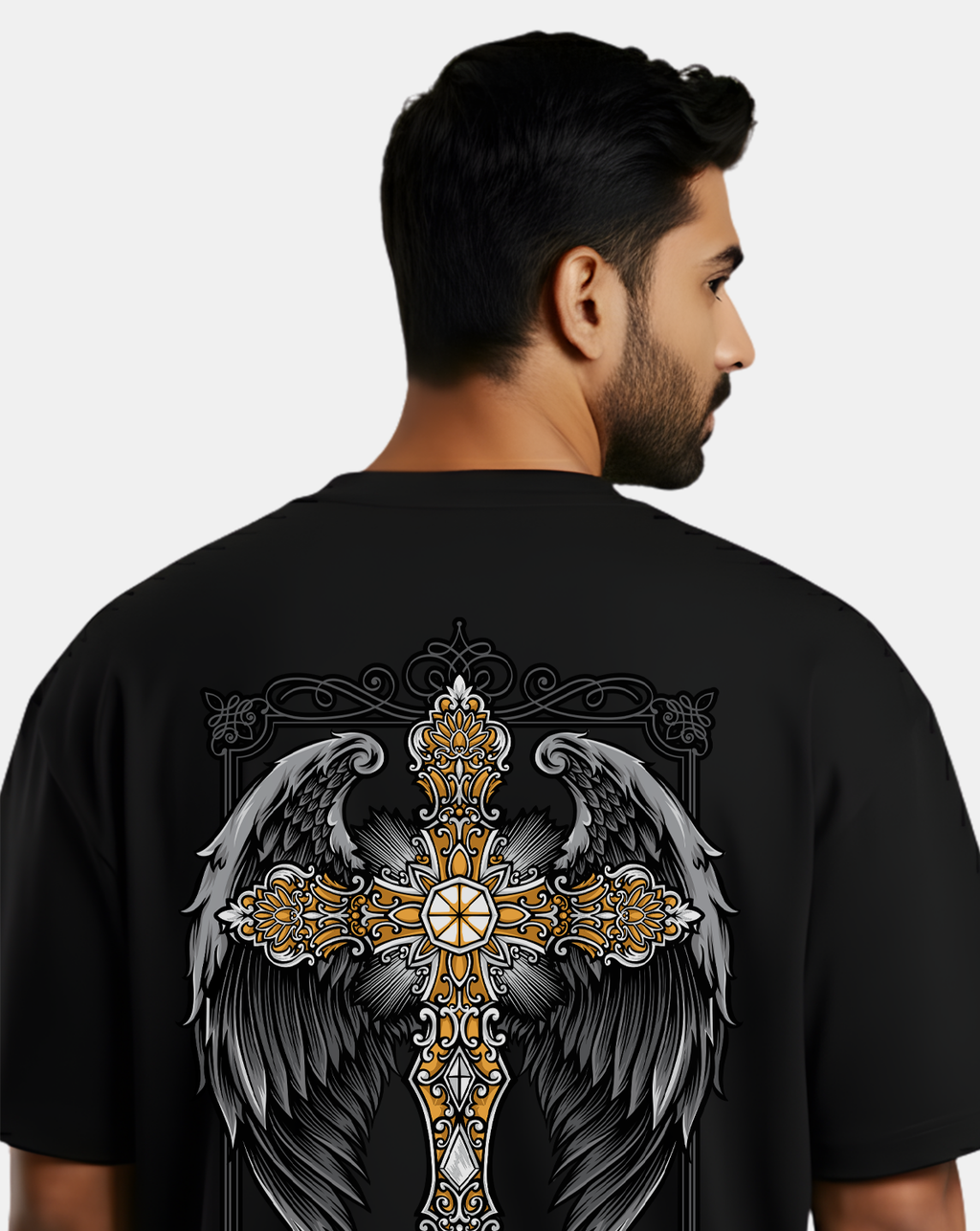 Regal Cross Wings – Oversized T-Shirt