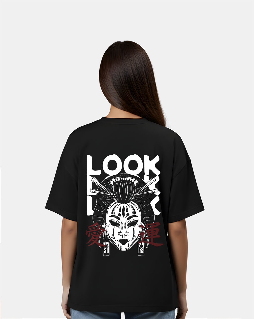 Look Back – Japanese Mask Oversized Tee