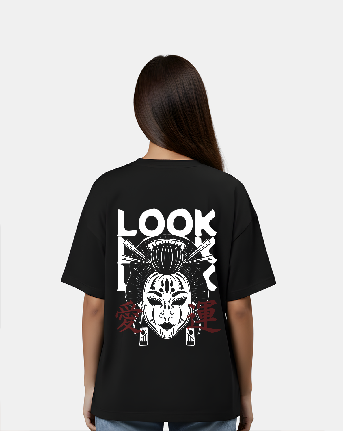 Look Back – Japanese Mask Oversized Tee