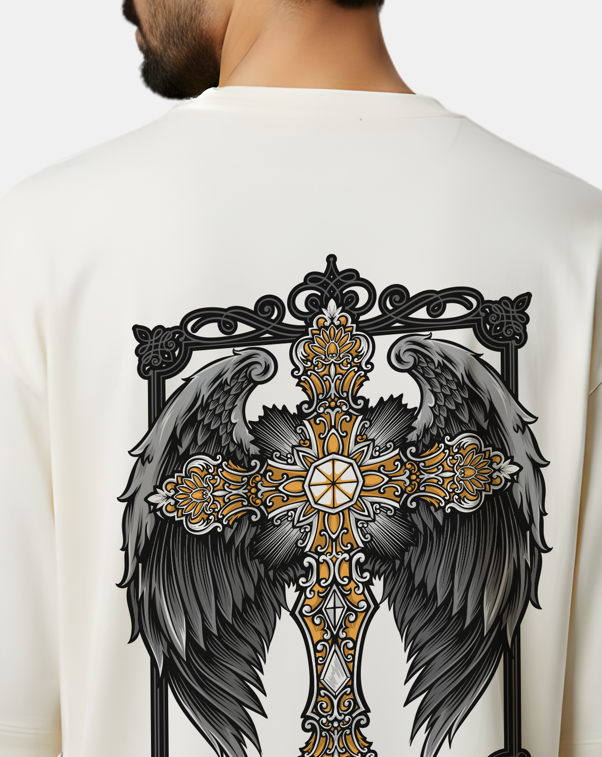 Regal Cross Wings – Oversized T-Shirt