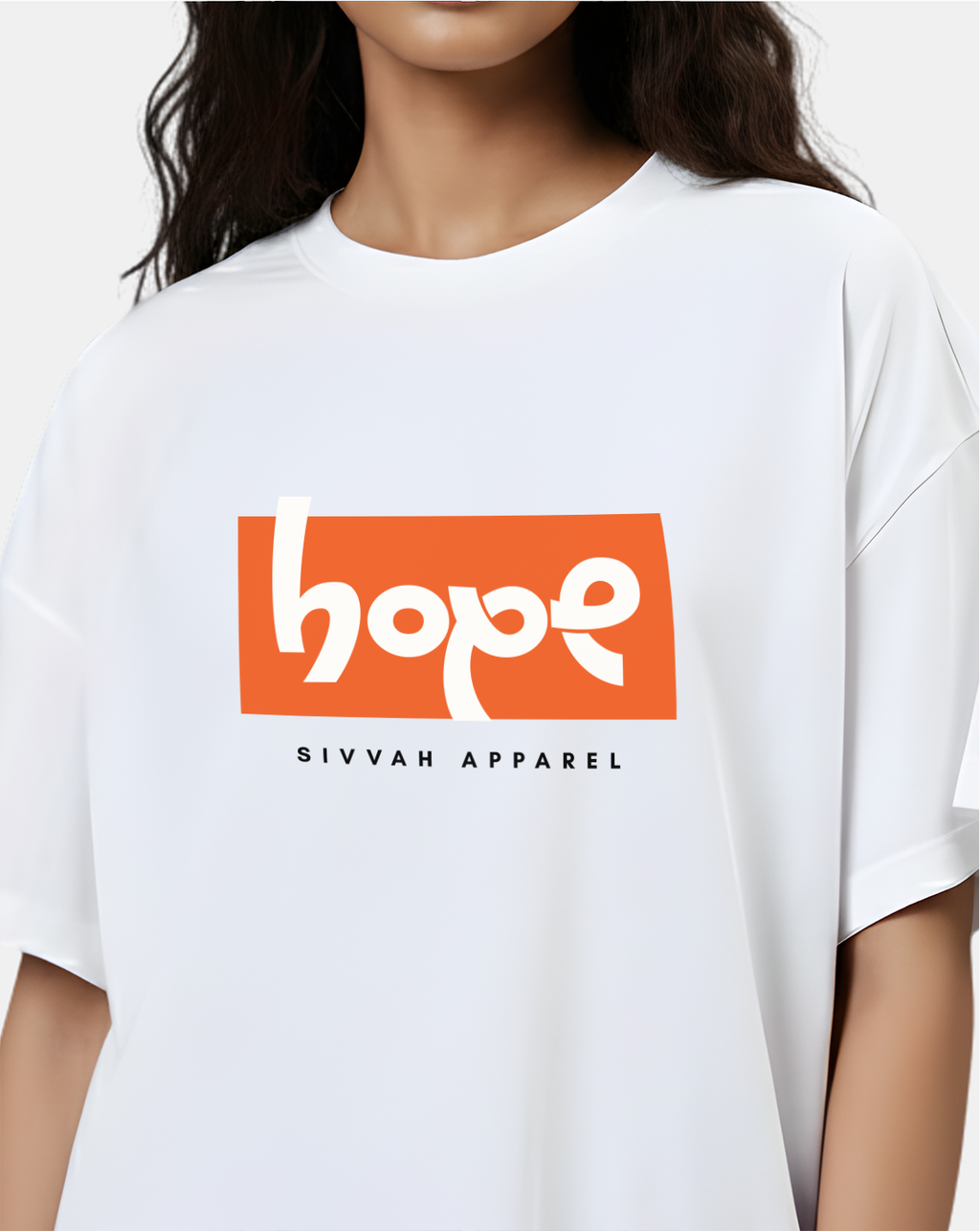 Hope – Minimal Typography Oversized T-Shirt
