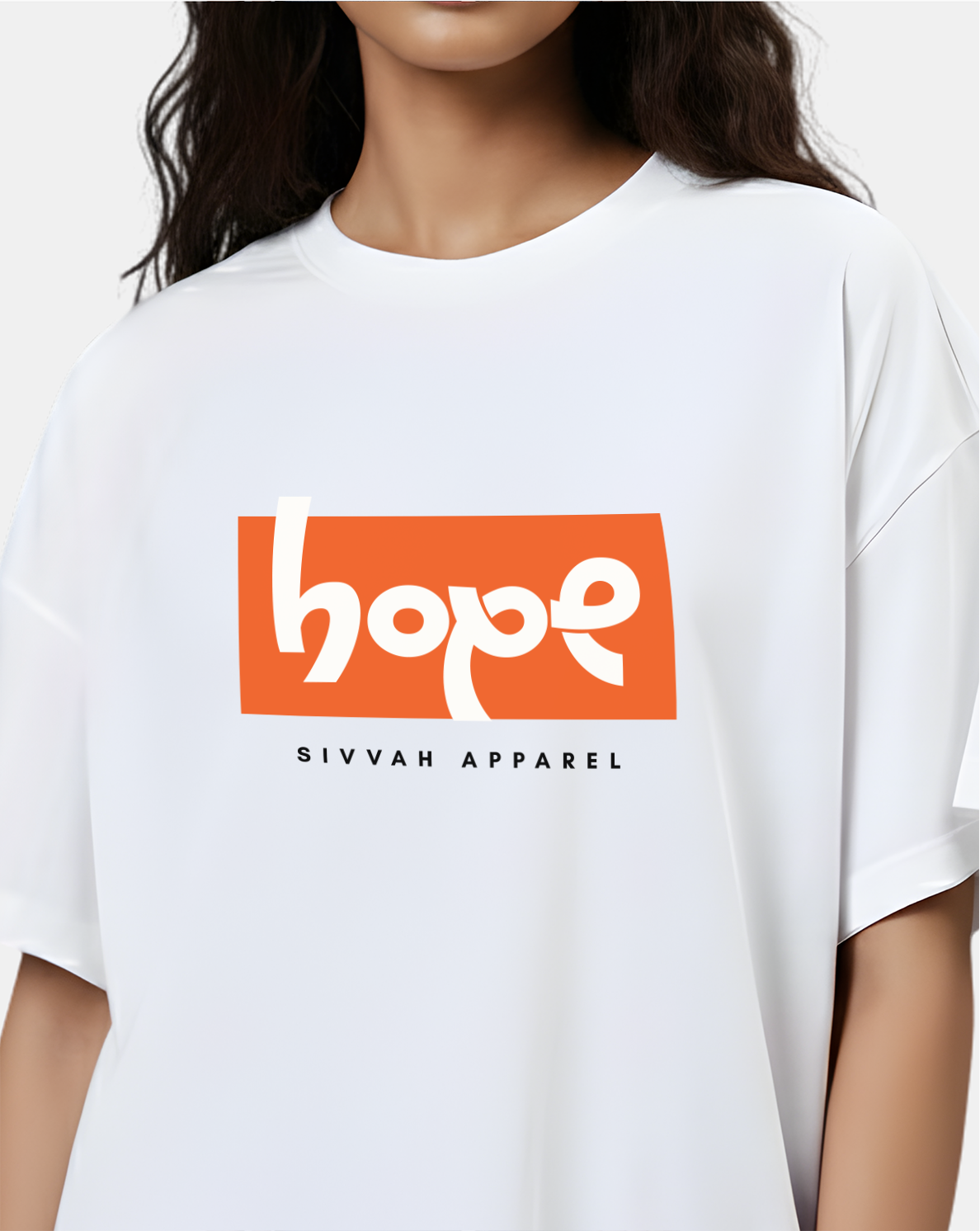 Hope – Minimal Typography Oversized T-Shirt