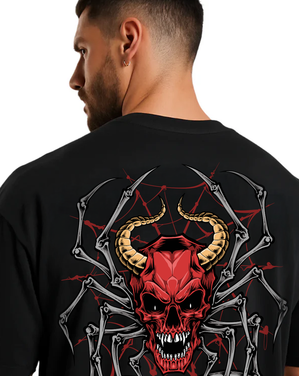 Inferno Skull — Chaos Edge Oversized Tee