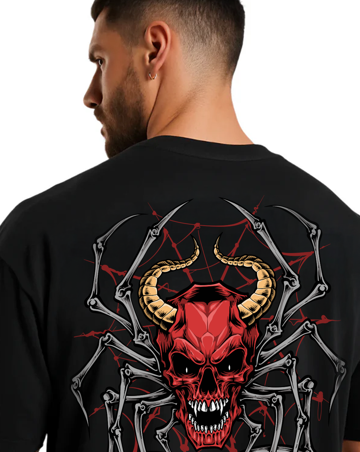 Inferno Skull — Chaos Edge Oversized Tee