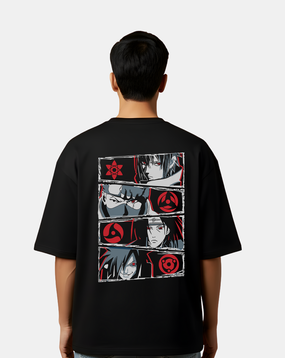 Uchiha Sharingan Squad Naruto – Oversized T-Shirt